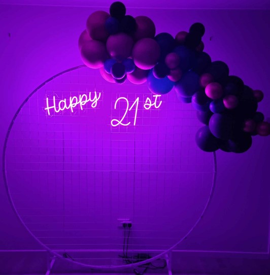 Celebrate Birthday or Anniversary with RGB Neon Pimp Your Party